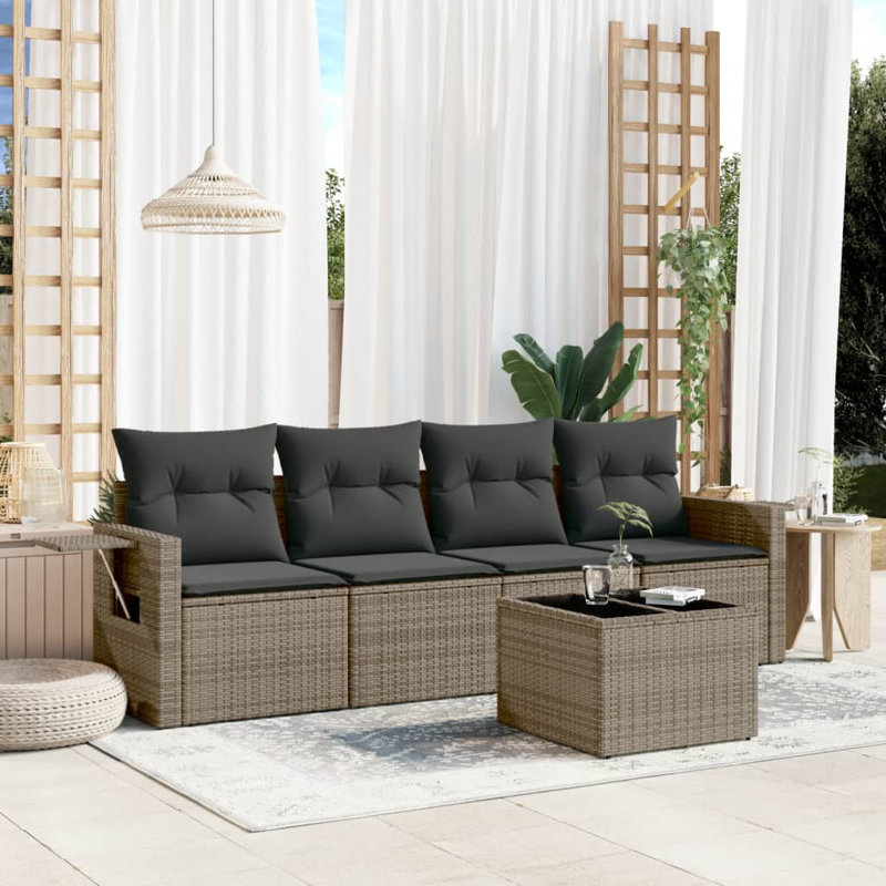 Garden Sofa Set Grey, Dark Grey