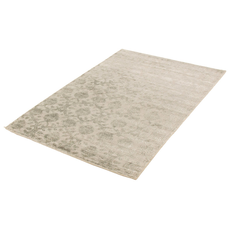 Tapis gris noué à la main Cudahy