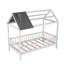 Lit simple en bois avec clôture-1824116078