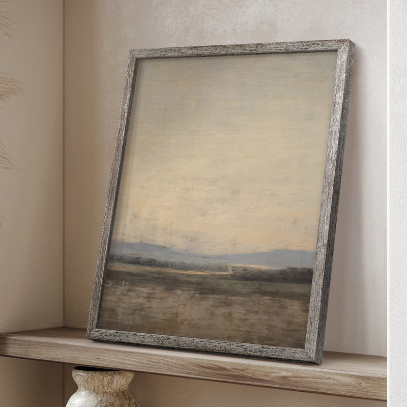 «Vintage Landscape XX», reproduction encadrée - bois massif, H 21 po x l 17 po