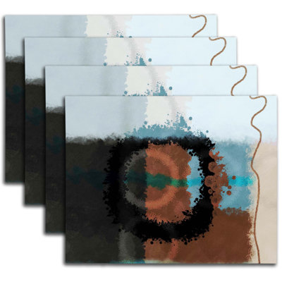 Napperon abstrait en polyester