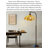 Japanese-style metal and rattan floor lamp