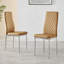 Eubanks Faux Leather Modern Tall Back Dining Chairs with Metal Legs & Diamond Stitching-1969960196-1969960203