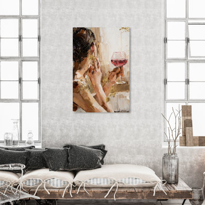 «Pondering Gilded», peinture sur toile