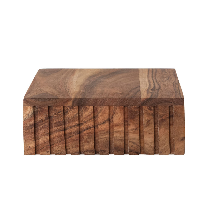 Boîte décorative en bois de manguier