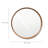 Brindell Solid Wood Frame Round Mirror