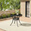 Callendale Round Metal Outdoor Bistro Table With Umbrella Hole , 91cm cm W 91cm cm D-1794585177