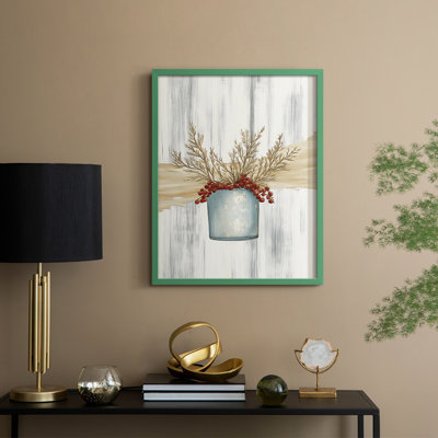 Christmas Holiday Art CCXC Framed Print - Solid Wood