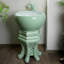 Aquariums d'eau en céramique de style chinois blanc-bleu