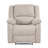 Modern Reclining Chair Textured Fabric Upholstery Pillowtop Arms Solid Wood Frame 1Pc Living Room Furniture-1249061190