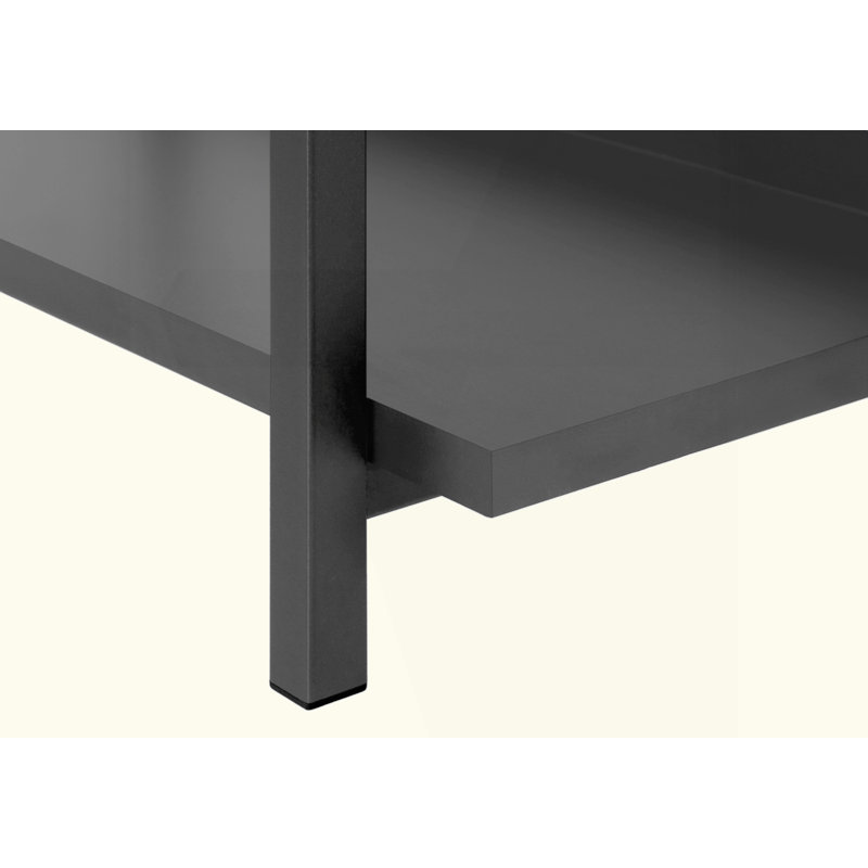 Table d'appoint, console, vestibule, étroit, canapé, salon, chambre à coucher, contemporain, moderne, Noir, noir, noir, noir