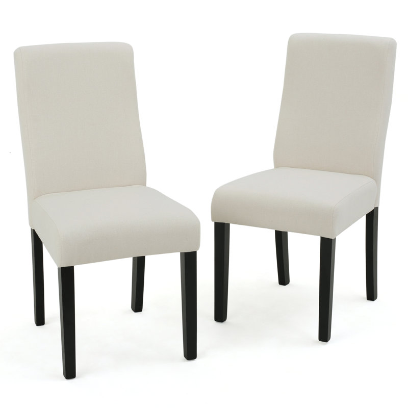 Chaise d'appoint rembourrée Honn, Ivoire
