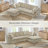 108" 4-Piece Modular Sectional Sofa With Chenille Fabric, Frameless Design & Cloud-Like Comfor-204634473