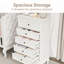 Commode de chambre à coucher avec armoire de rangement moderne avec pieds en bois massif