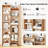 11-Tier Bookcase w/Anti-Tipping Kits Wood Display Shelf Tree-Shaped Bookshelf-1294335669