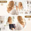 Ensemble coiffeuse en bois blanc à 4 tiroirs avec miroir DEL, tabouret et étagères de rangement à 3 niveaux-965848861