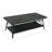 Laguna Solid Pine Coffee Table with Open Storage Shelf and Dark Metal X-Frame-146541654