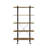 Rustic Oak & Black Finish Bookshelf