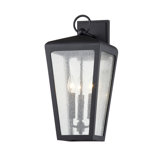 3 - Light Dimmable Textured Black Flush Mount