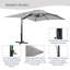 Parasol de marché rectangulaire à manivelle 10 * 13ft Cantilever-167093903