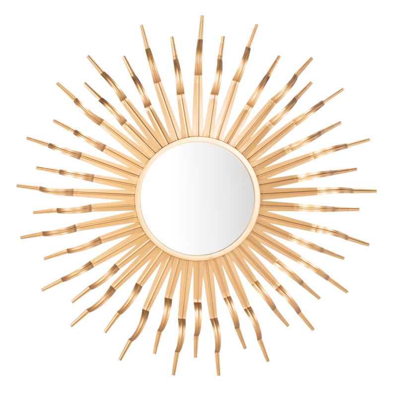 Miroir d'appoint Fabiana Sunburst, Or