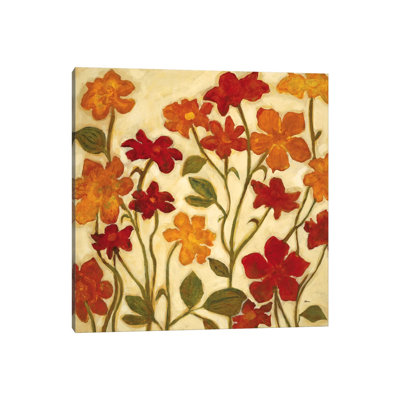 Happy Home Flowers II by Randy Hibberd - Wrapped Canvas Painting