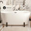 Baignoire autoportante Monaco de 59 po avec support noir mat-102694138