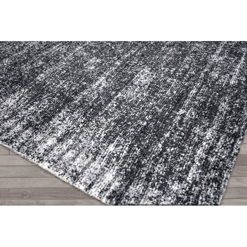 Indoor Rug, Rectangle 4' x 6', Gray