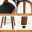 ALFORDSON 2x Bar Stools Swivel Padded Backrest Dining Kitchen Chair