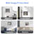 15'' W x 13'' H Bathroom Shower Niche, Stainless Steel Rectangular Wall Niche, Gunmetal Black-98468843