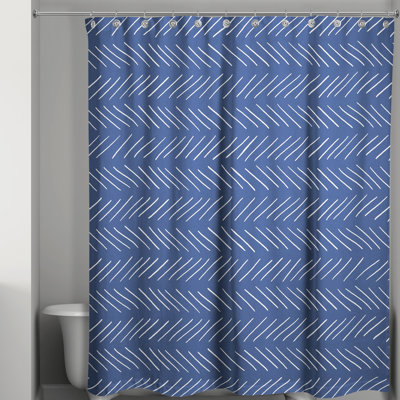 Rideau de douche géométrique simple