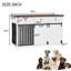 Meuble pour cage de chien 55,1 po avec 3 tiroirs de rangement