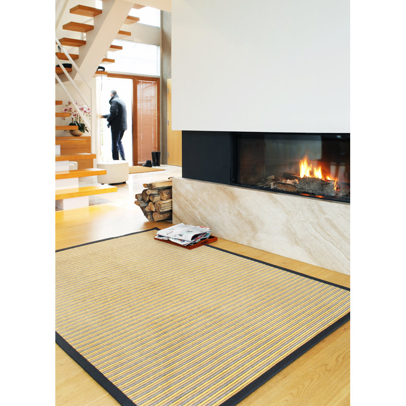 Parrott Striped Hand Woven Area Rug, Rectangle 140 x 200cm