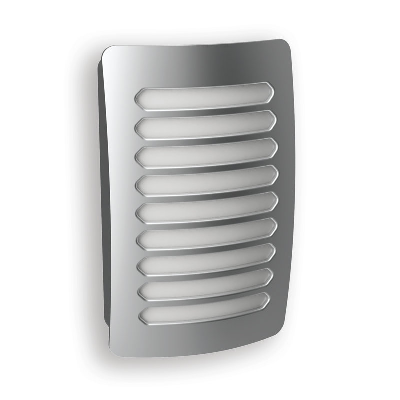 Louver LED Night Light, Nickel