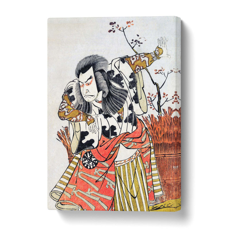 Nakamura Nakazo by Katsukawa Shunsho - Wrapped Canvas Painting, 76.2 cm H x 50.8 cm W