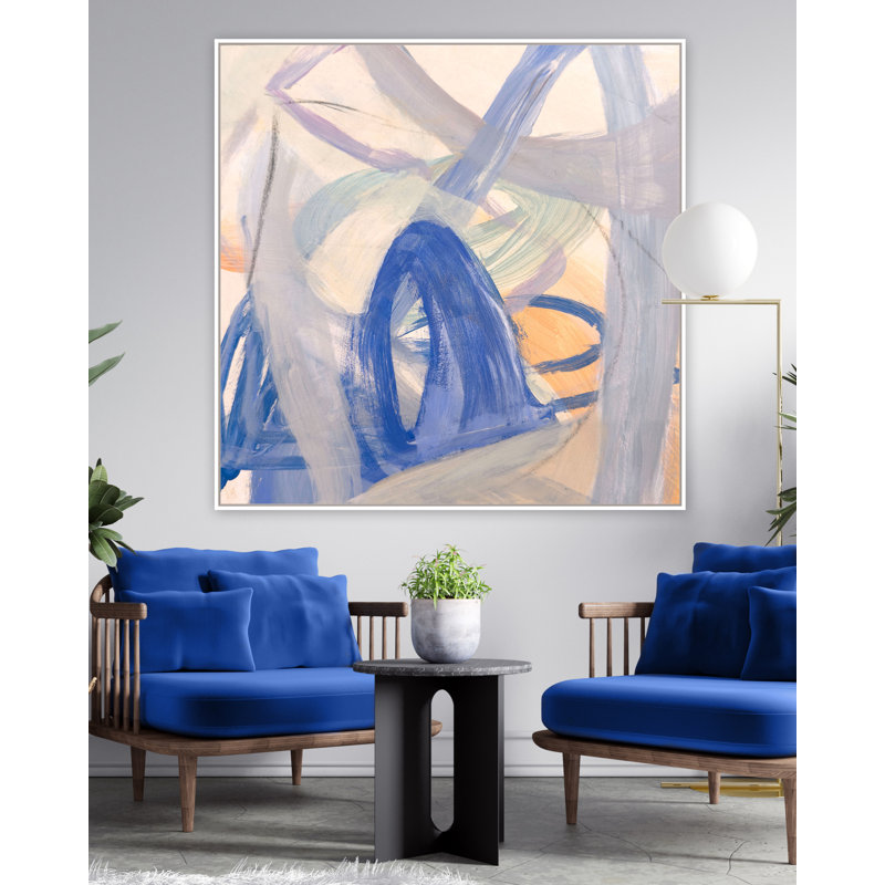 «Mini Provenance 2» par Katie Ré Scheidt, Cadre flottant blanc, H 25,25 po x l 25,25 po