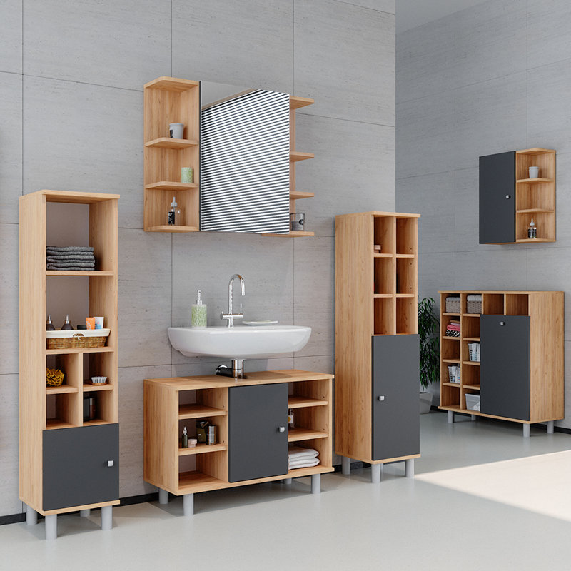 Badmöbel-Set, Brown/Grey