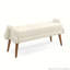 Banc de salon en tissu bouclé-108834649