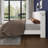 King Size Bed Frame with Wingback Headboard, Velvet Upholstered Platform Bed Frame with Sturdy Wooden Slats Support, No Box Spring Needed, Easy Assembly, White-123826812-123826816