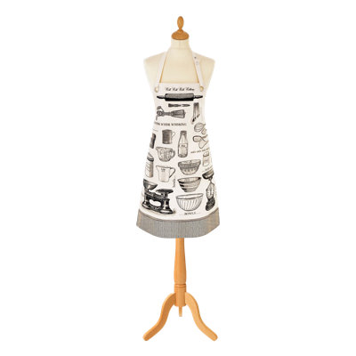 No Pattern Cotton Bib Apron