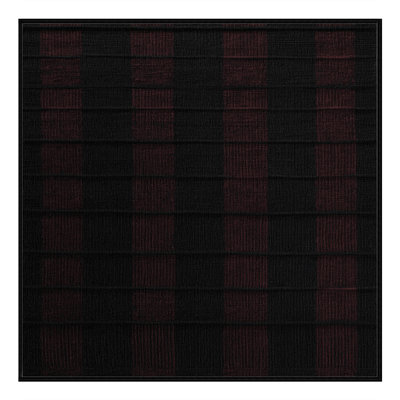 Machine Washable Checkered Black Area Rug