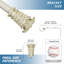 Tringle à rideaux simple ajustable Debolt-21683811-21683817