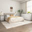 Commode 9 tiroirs pour chambre à coucher avec grands tiroirs, commode en bois, grande commode de plancher, long meuble télé moderne, table d'appoint avec rangement Mid-Century, blanc-1046362055
