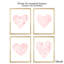 Ensemble de 4 impressions sur papier coeurs contemporains-1310377333