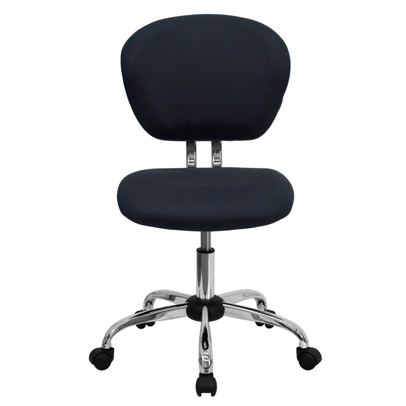 Beverly Mid-Back Swivel Mesh Office Chair with Padded Seat by Flash Furniture, Gray Mesh