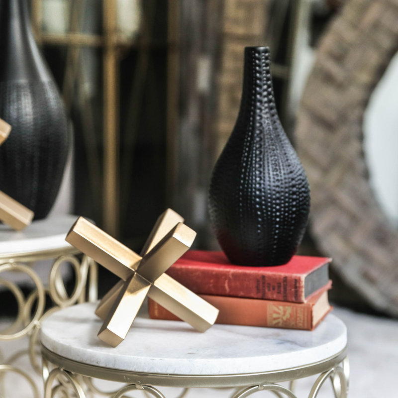 Ceramic Table Vase, Black