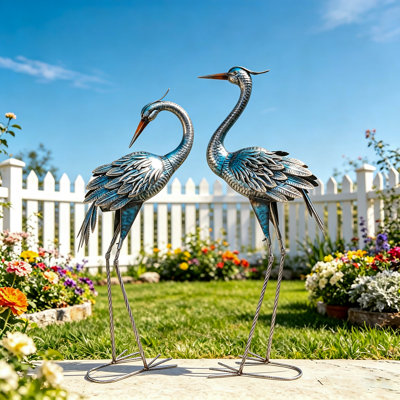 Animals Waterproof UV Resistant Rust Resistant Metal Garden Statue