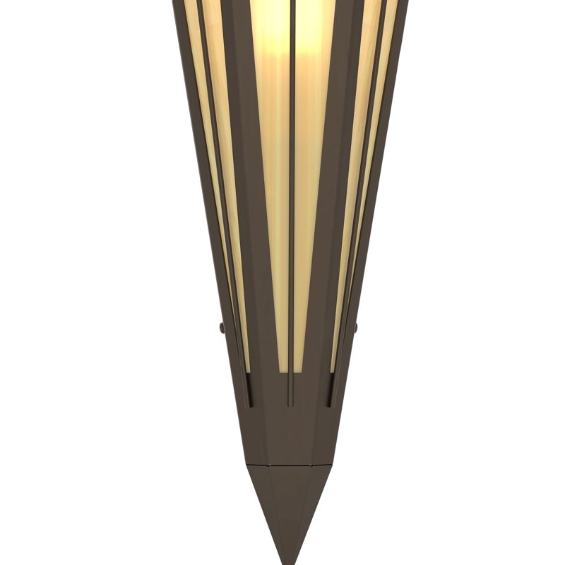 Applique murale 7,25 po de largeur Brum, Idalight, Bronze frotté à l'huile, Beige