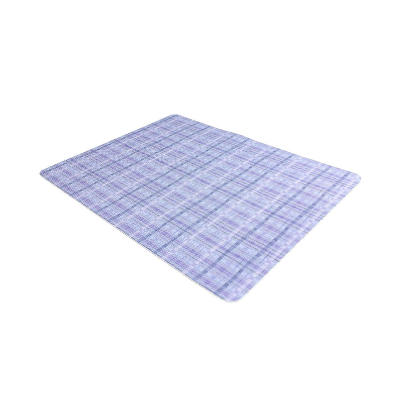 Napperon écossais rectangulaire, bleu, 16,5 po x 12,5 po, ensemble de 6