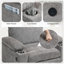 Fauteuil surdimensionné avec repose-pieds, porte-gobelets et ports de chargement USB-581790402